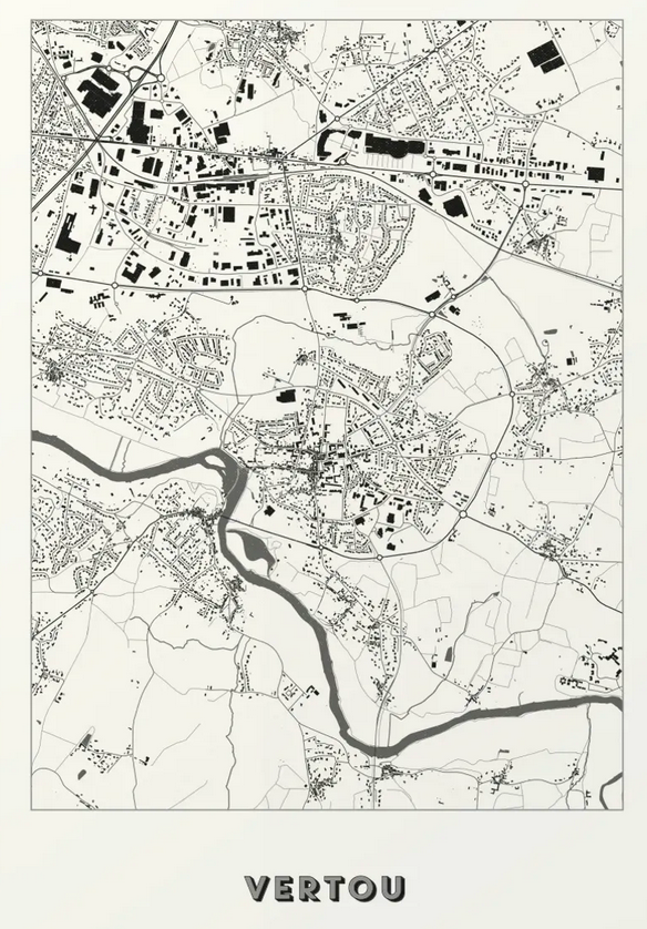 Plan de la ville de Vertou